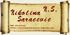 Nikolina Saračević vizit kartica